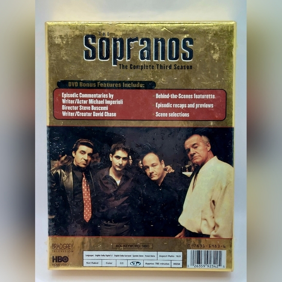 ⭐️5/$25 Sopranos Complete Third Season 3 Sealed Brand New DVD '01 HBO Mafia Show - Picture 2 of 3
